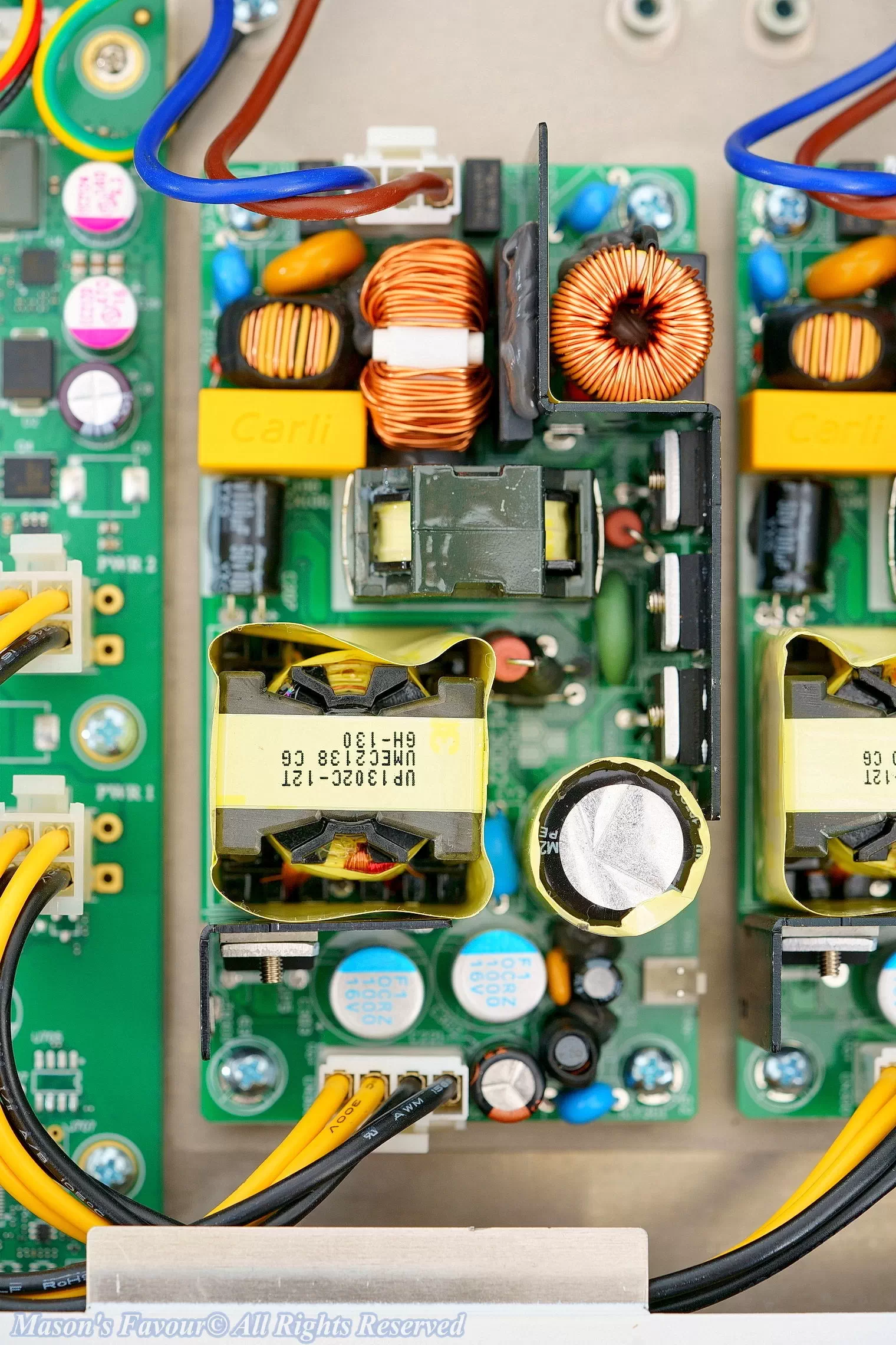 MikroTik CCR2116, Teardown, PSU 1, Top