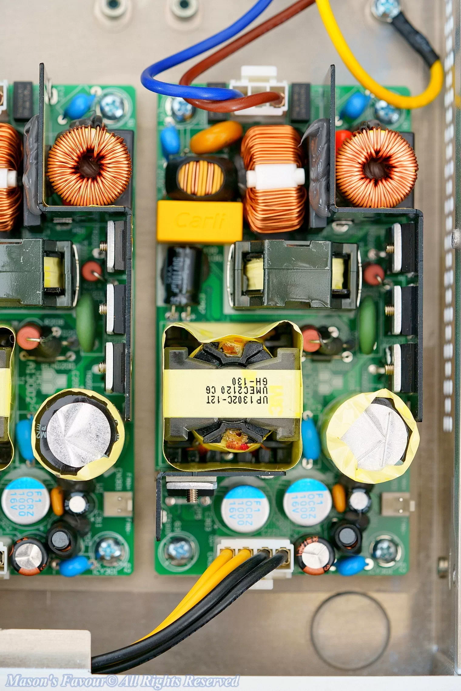 MikroTik CCR2116, Teardown, PSU 2, Top