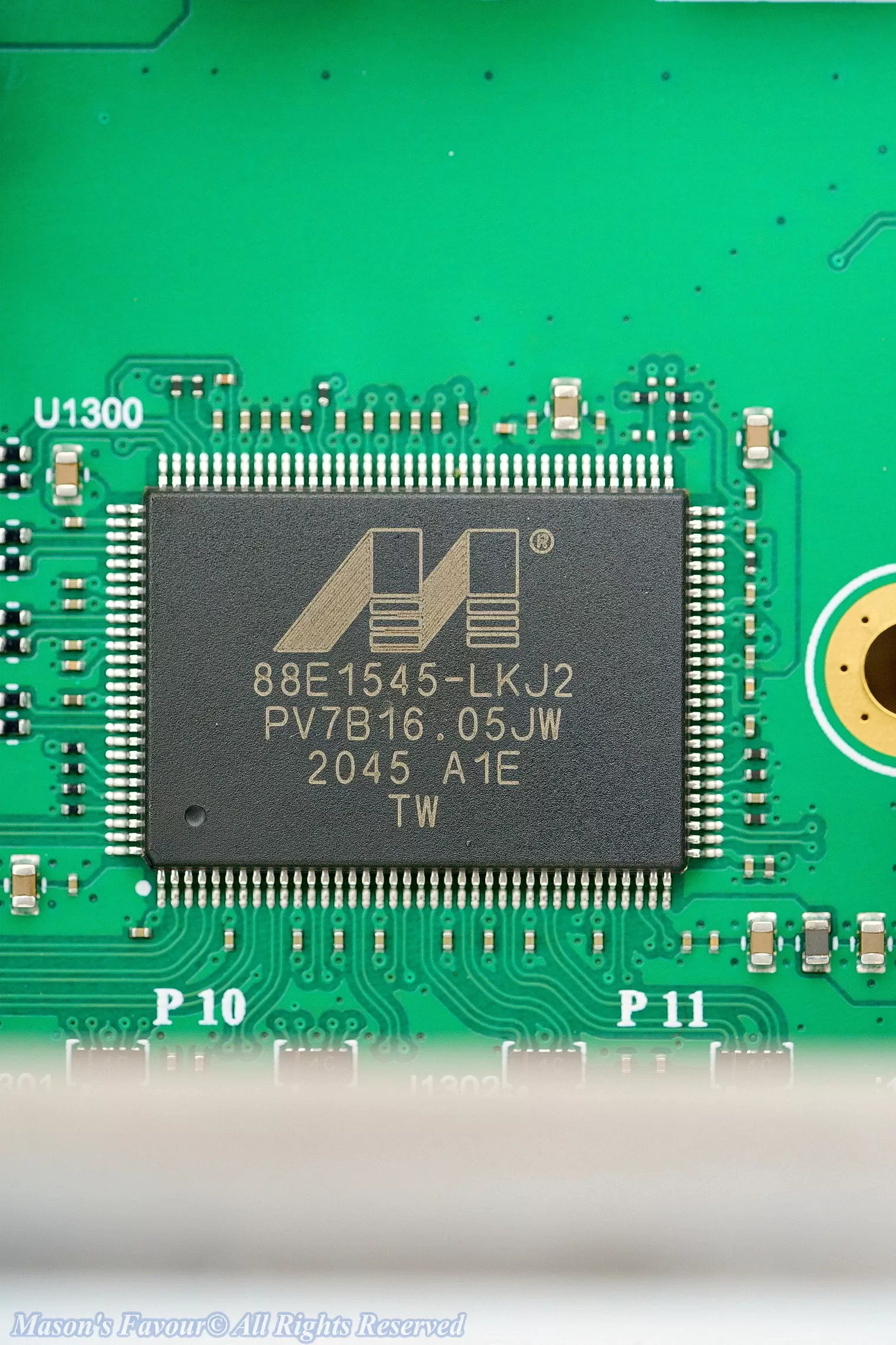 MikroTik CCR2116, Teardown, Another Marvell 88E1545, Top