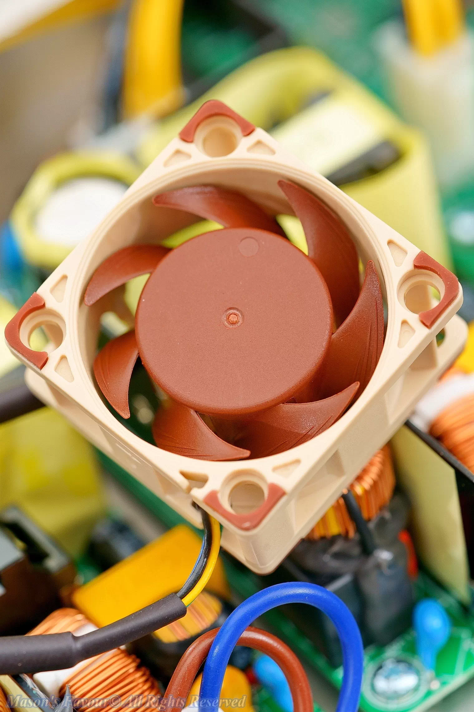 MikroTik CCR2116, Noctua A4X20 PWM as an Additional Fifth Fan, Another Enlarged Perspective