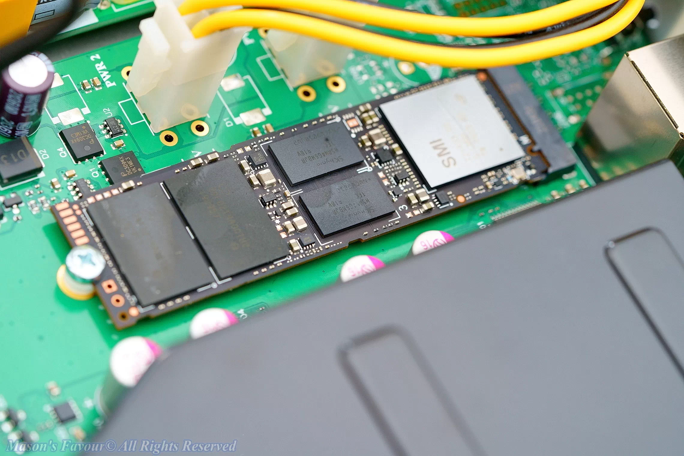 MikroTik CCR2116, Intel 760P 512GB NVME SSD installed, Perspective