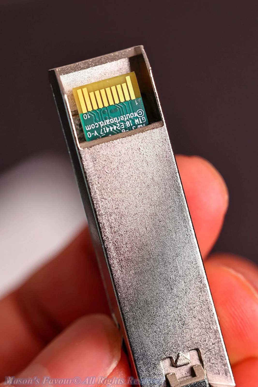 MikroTik CRS309-1G-8S+IN - Connector 9, SFP+ To RJ 45 Transceiver