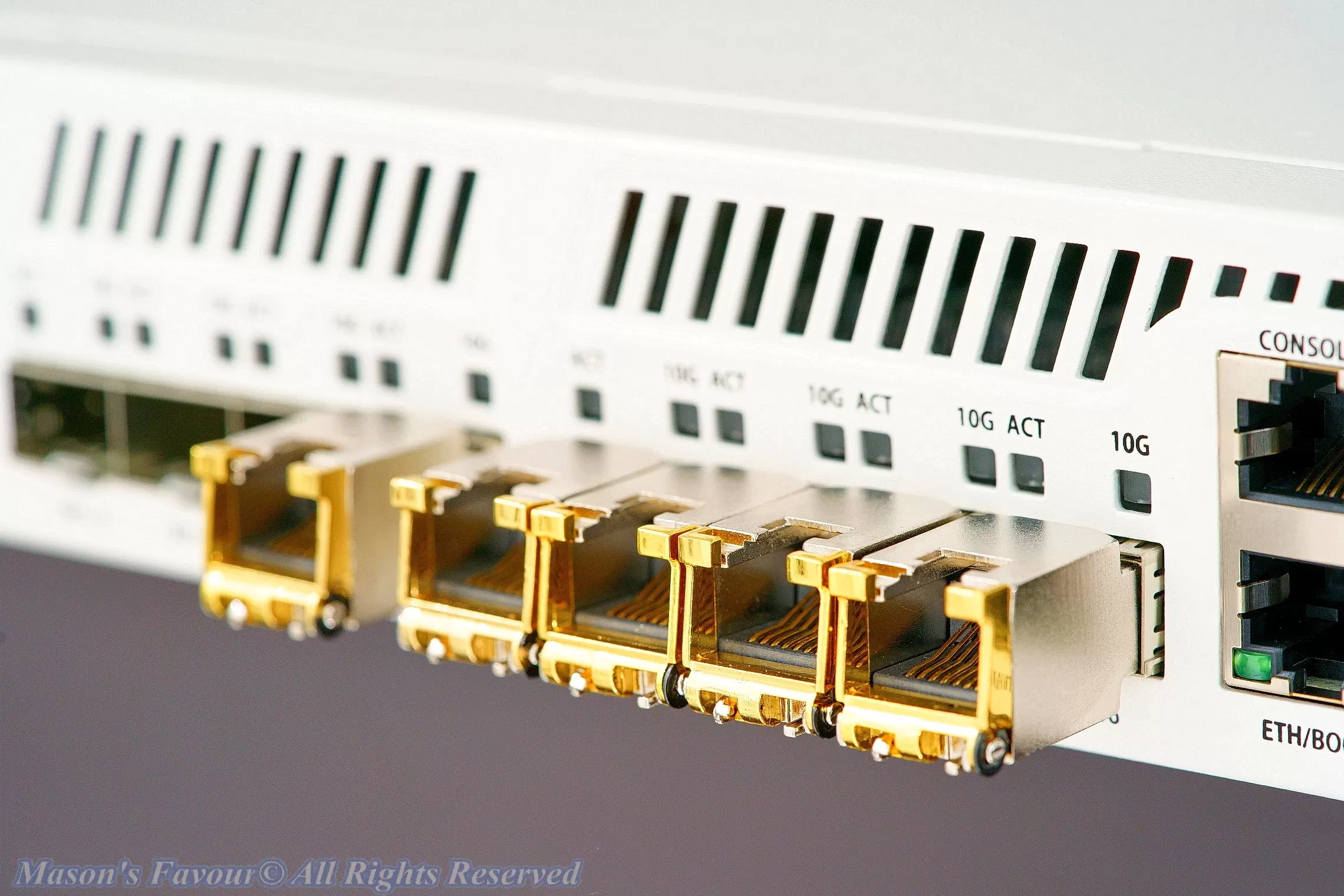 MikroTik CRS317-1G-16S+RM - SFP+ to RJ45 Transceivers, Enlarged Perspective 1