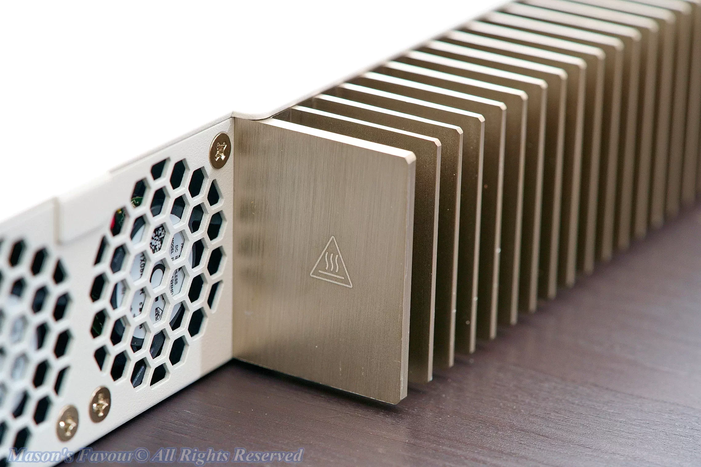 MikroTik CRS317-1G-16S+RM - External CPU Heatsink Fins 2