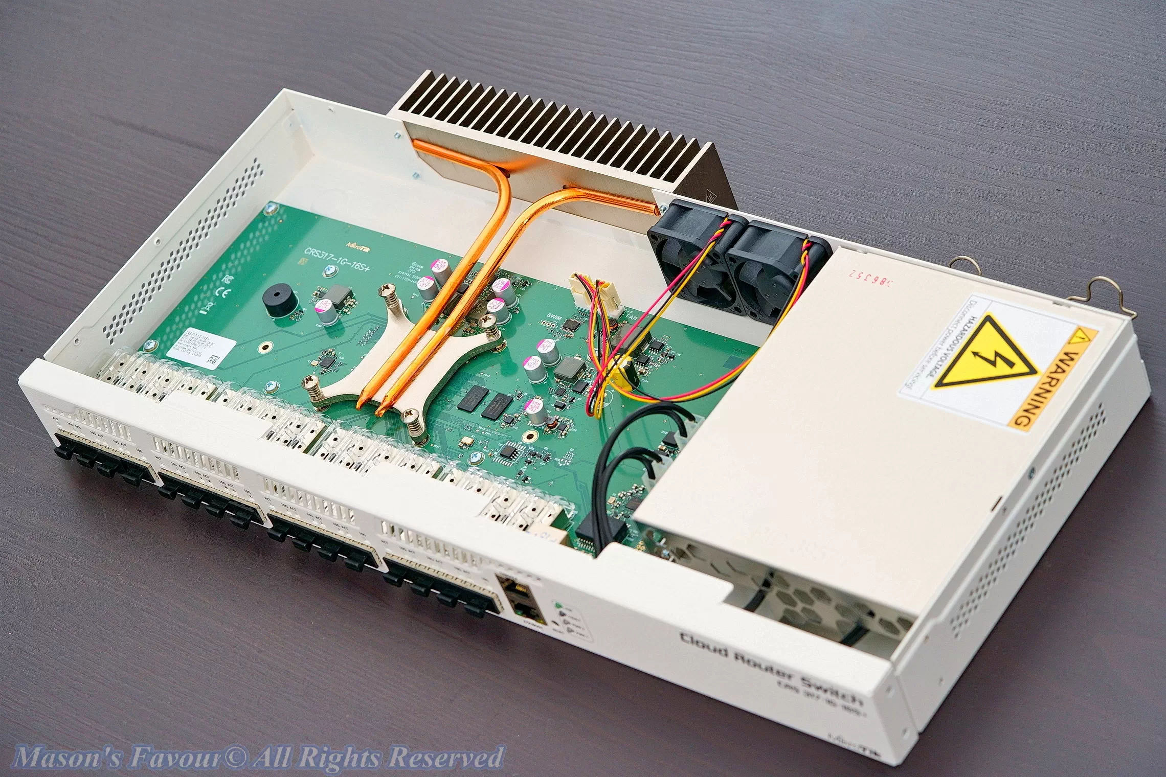MikroTik CRS317-1G-16S+RM - Uncovered Perspective 2