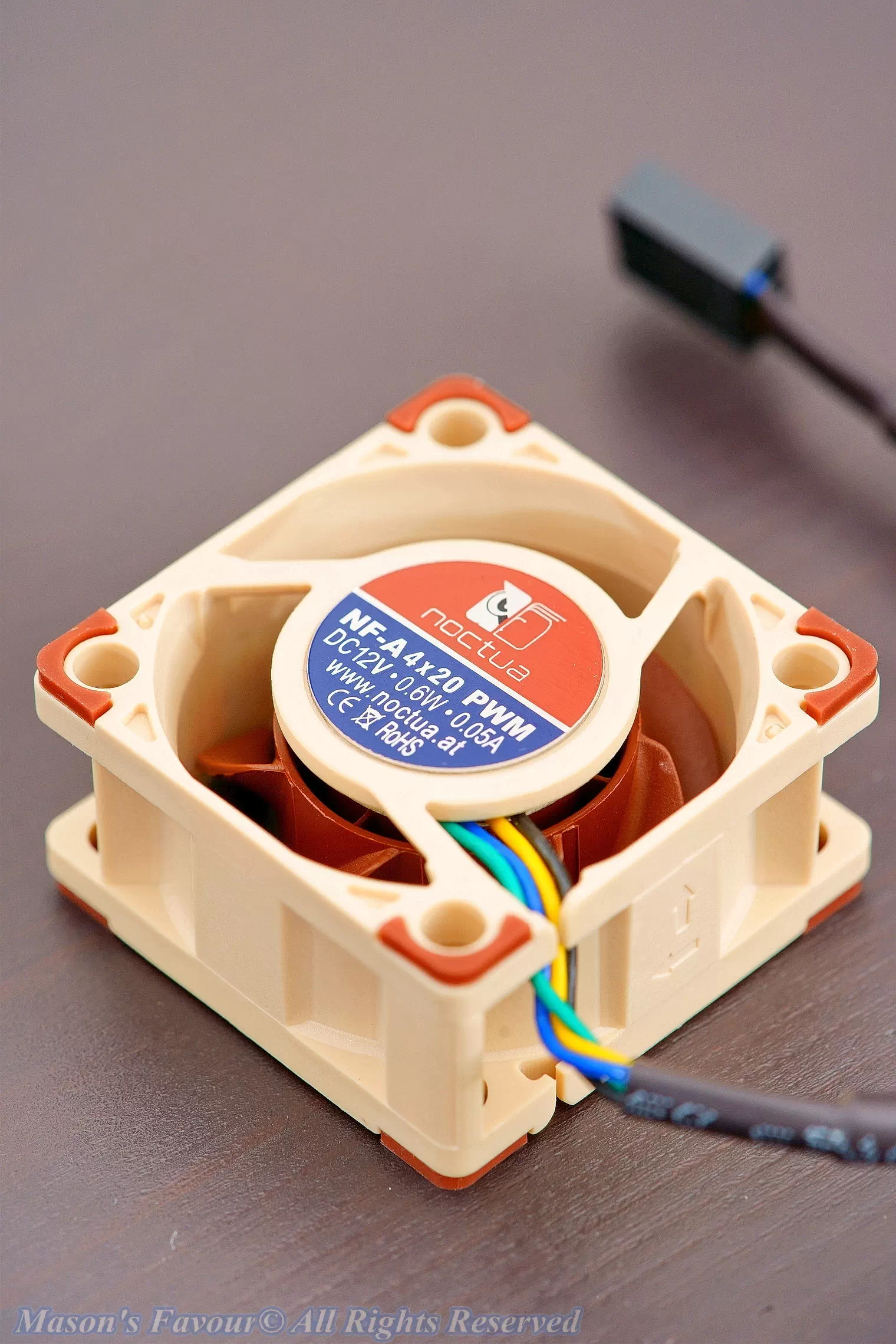 MikroTik CRS317-1G-16S+RM - Noctua NF-A4X20, Rear Perspective