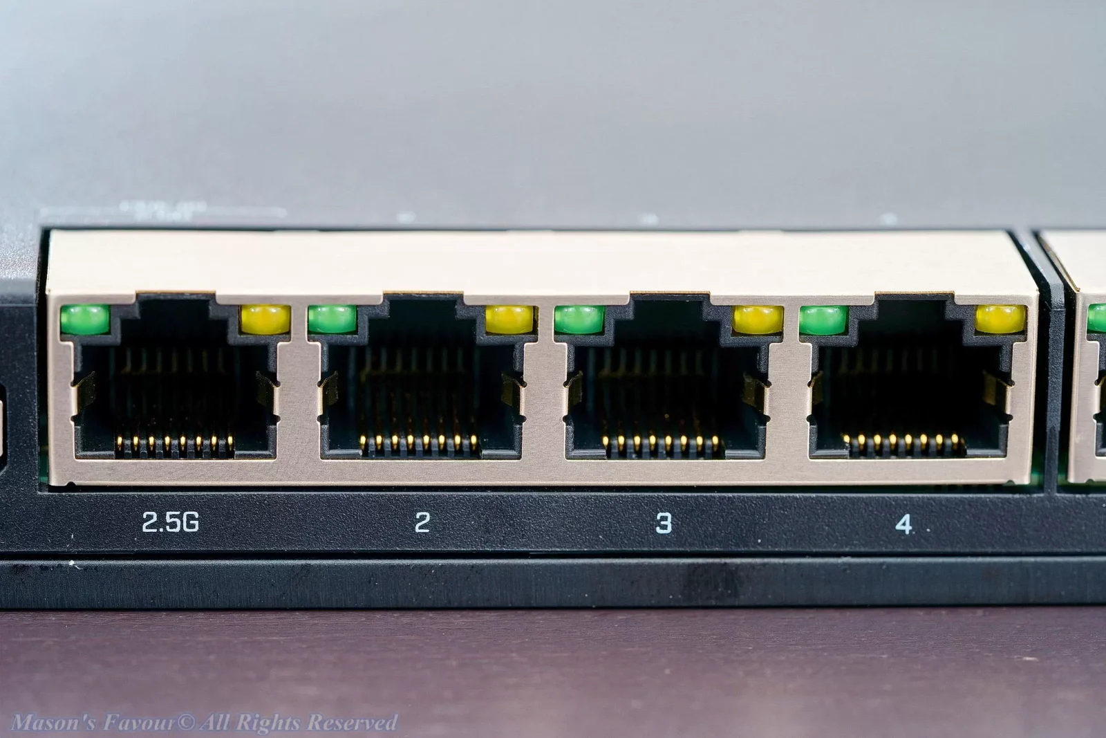 MikroTik RB5009UG+S+IN - RJ45 Ports 1 to 4, including 2.5Gbe Port (WAN)