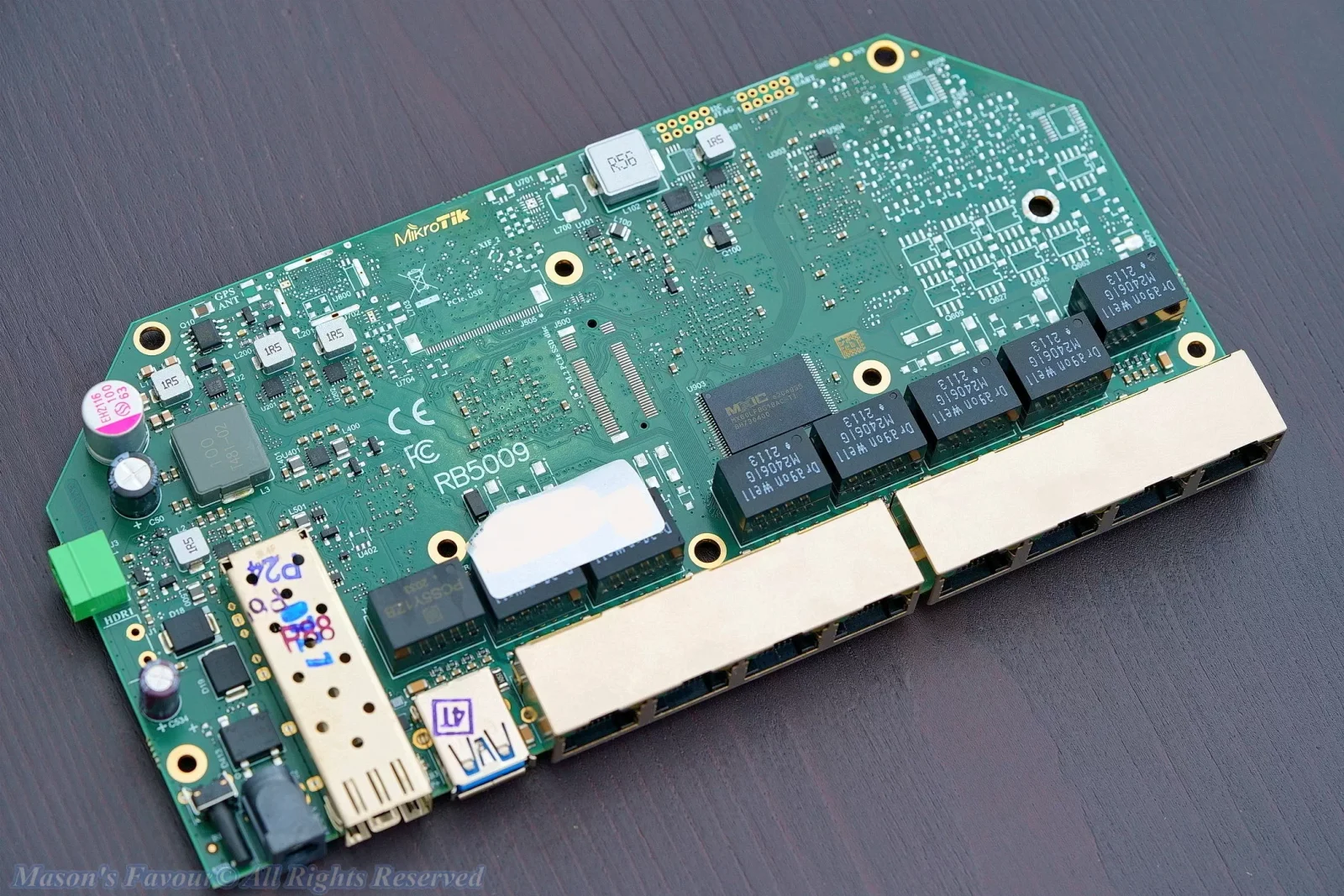 MikroTik RB5009UG+S+IN - PCB Top 1