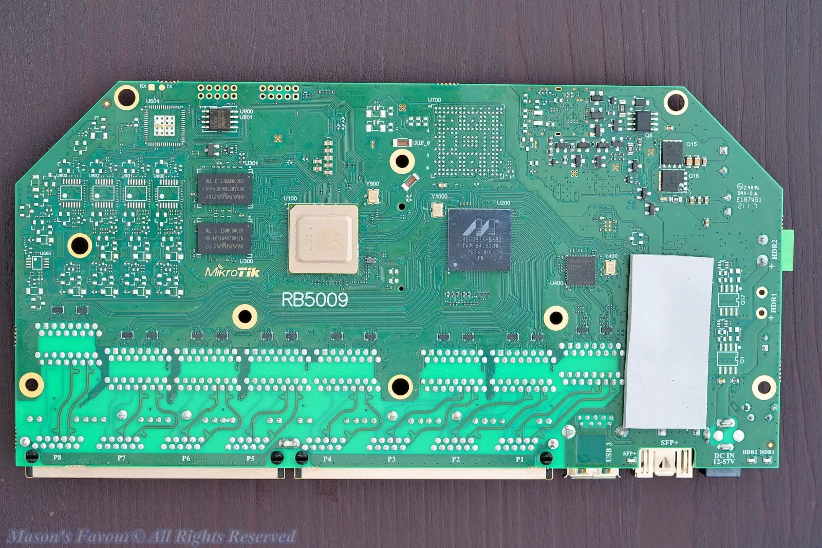 MikroTik RB5009UG+S+IN - PCB Bottom 3 (Contact with the Heatsink Base)