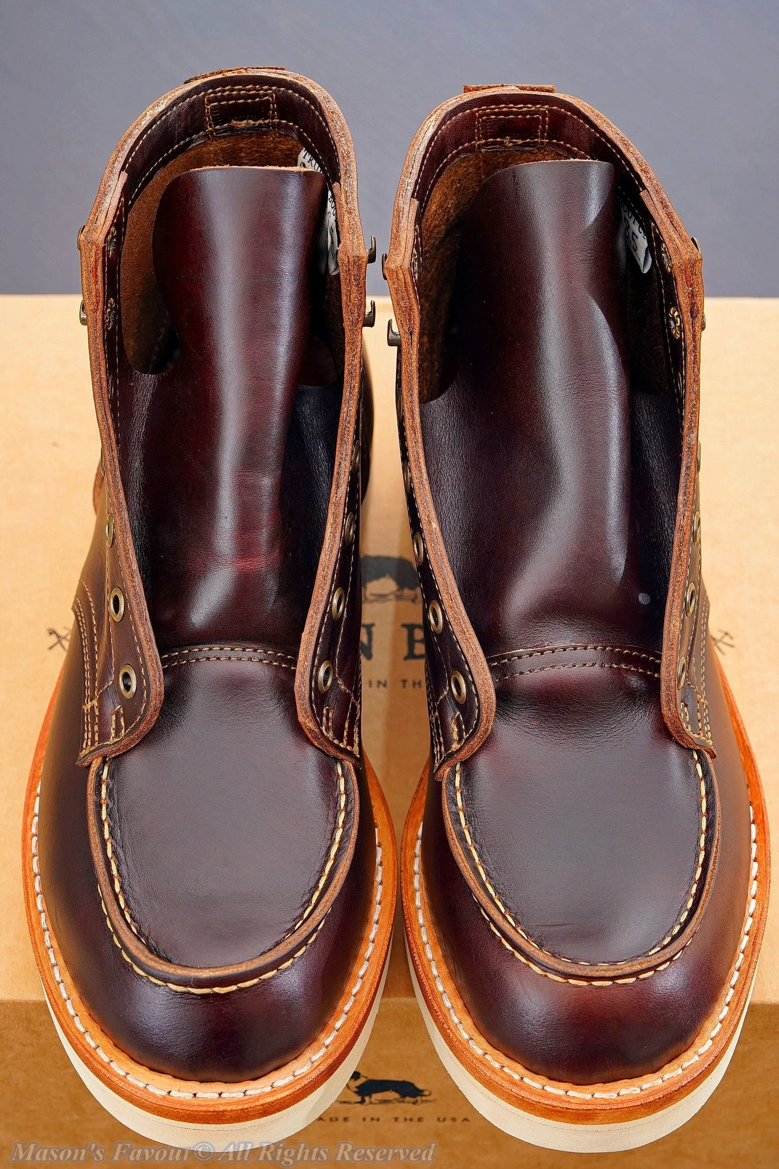 Truman Boots Bay Double Shot Moc Toe - Front without Laces