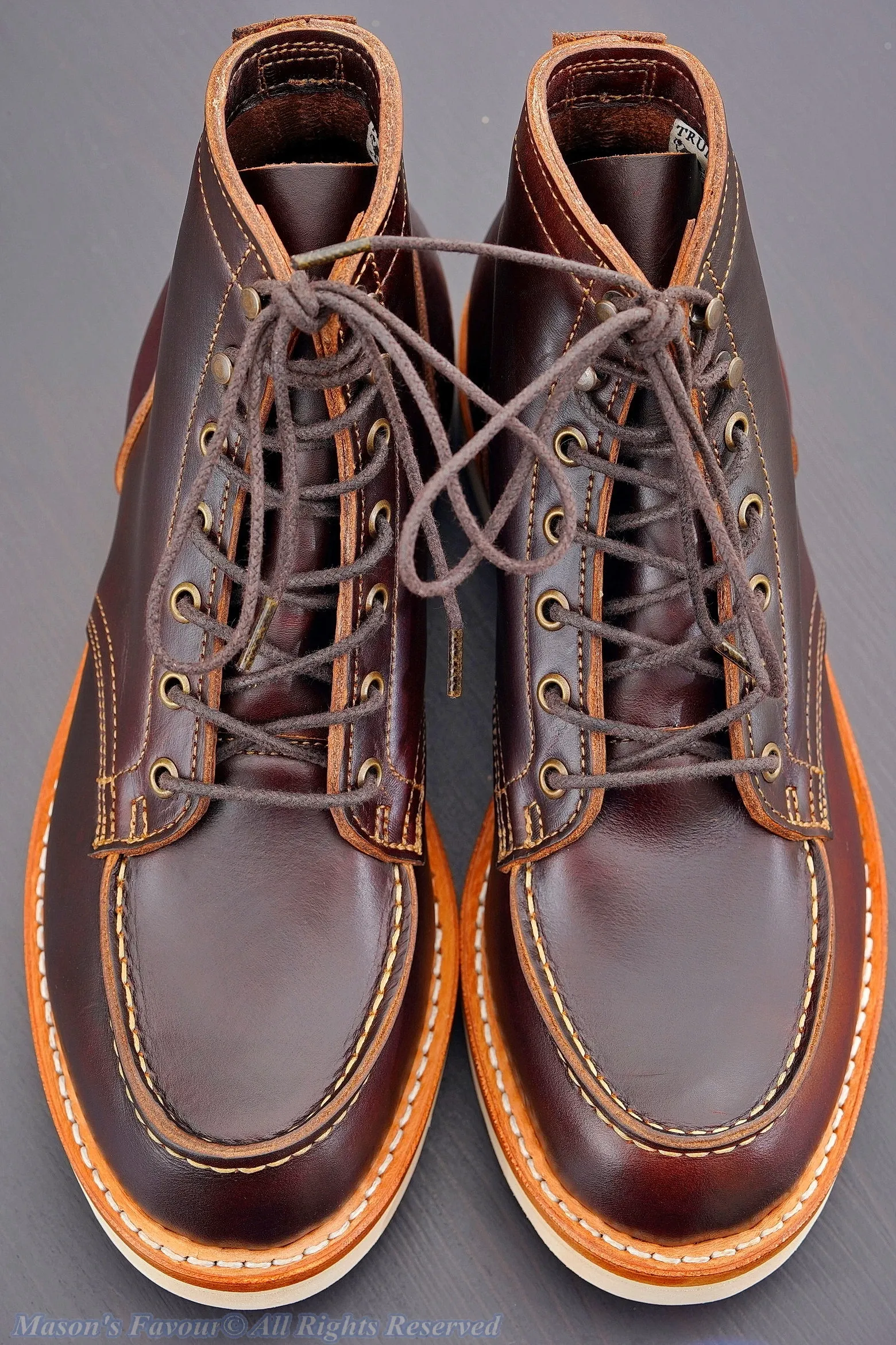 Truman Boots Bay Double Shot Moc Toe - Enlarged Front