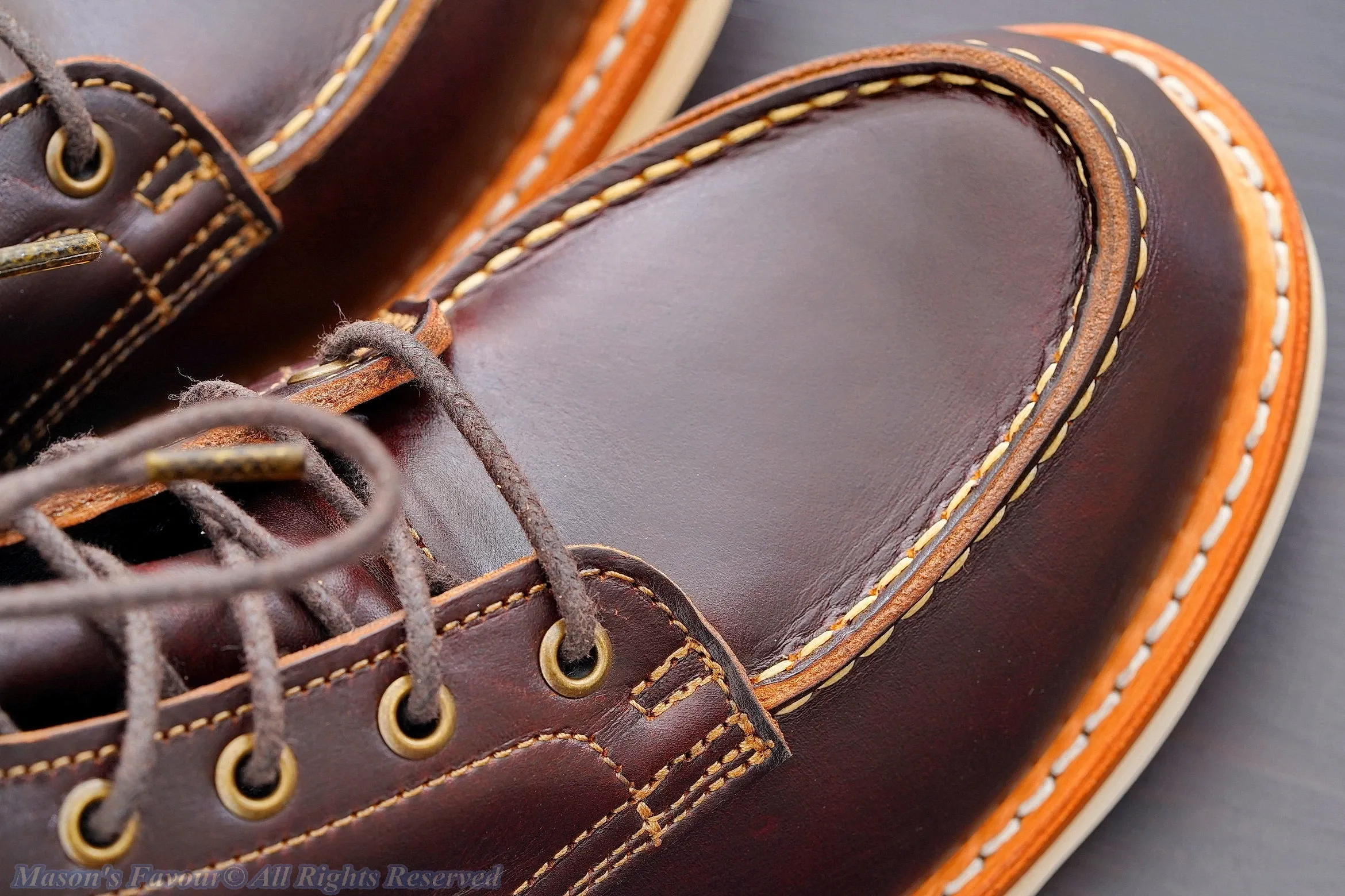 Truman Boots Bay Double Shot Moc Toe - Toe Perspective Up Right