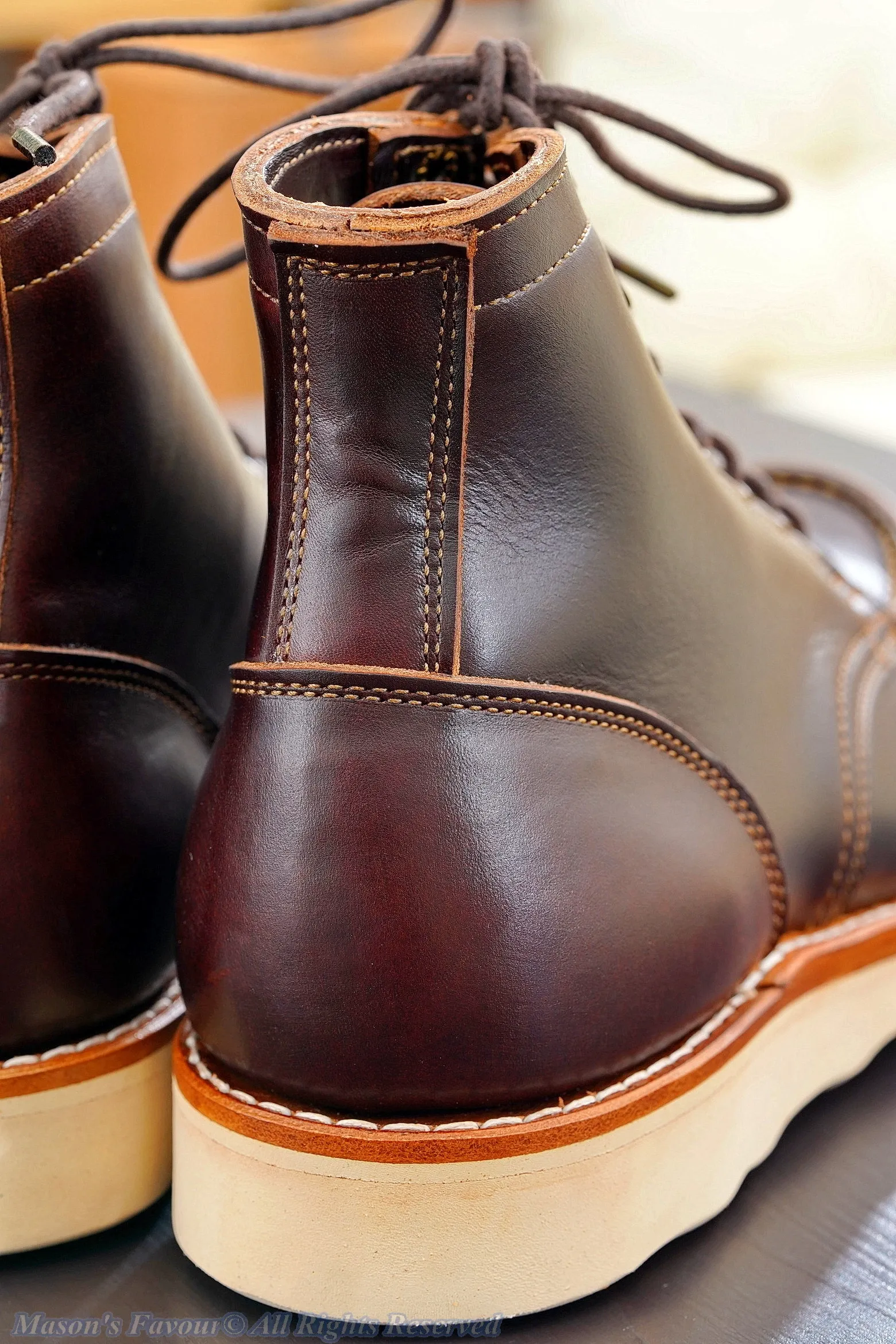 Truman Boots Bay Double Shot Moc Toe - Counter Enlarged Right