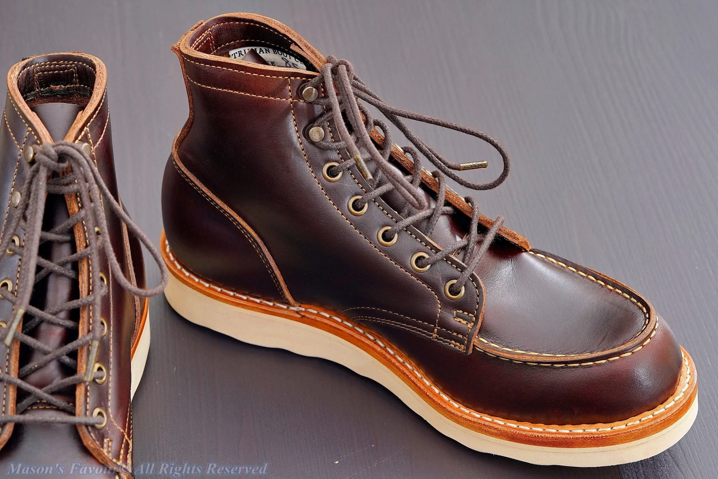 Truman Boots Bay Double Shot Moc Toe - Stylish Pose 2