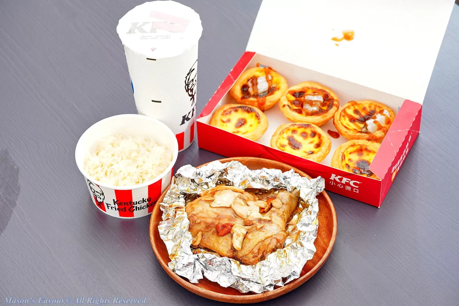 KFC肯德基，台酒花雕紙包雞 - 套餐開箱