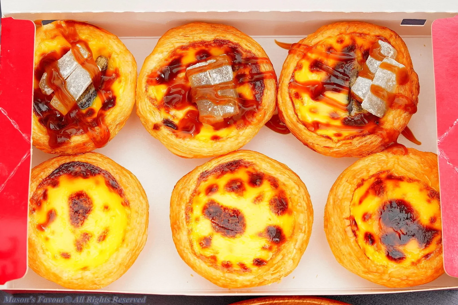 KFC肯德基，台酒花雕紙包雞 - 黑糖白玉Q蛋撻、原味蛋撻