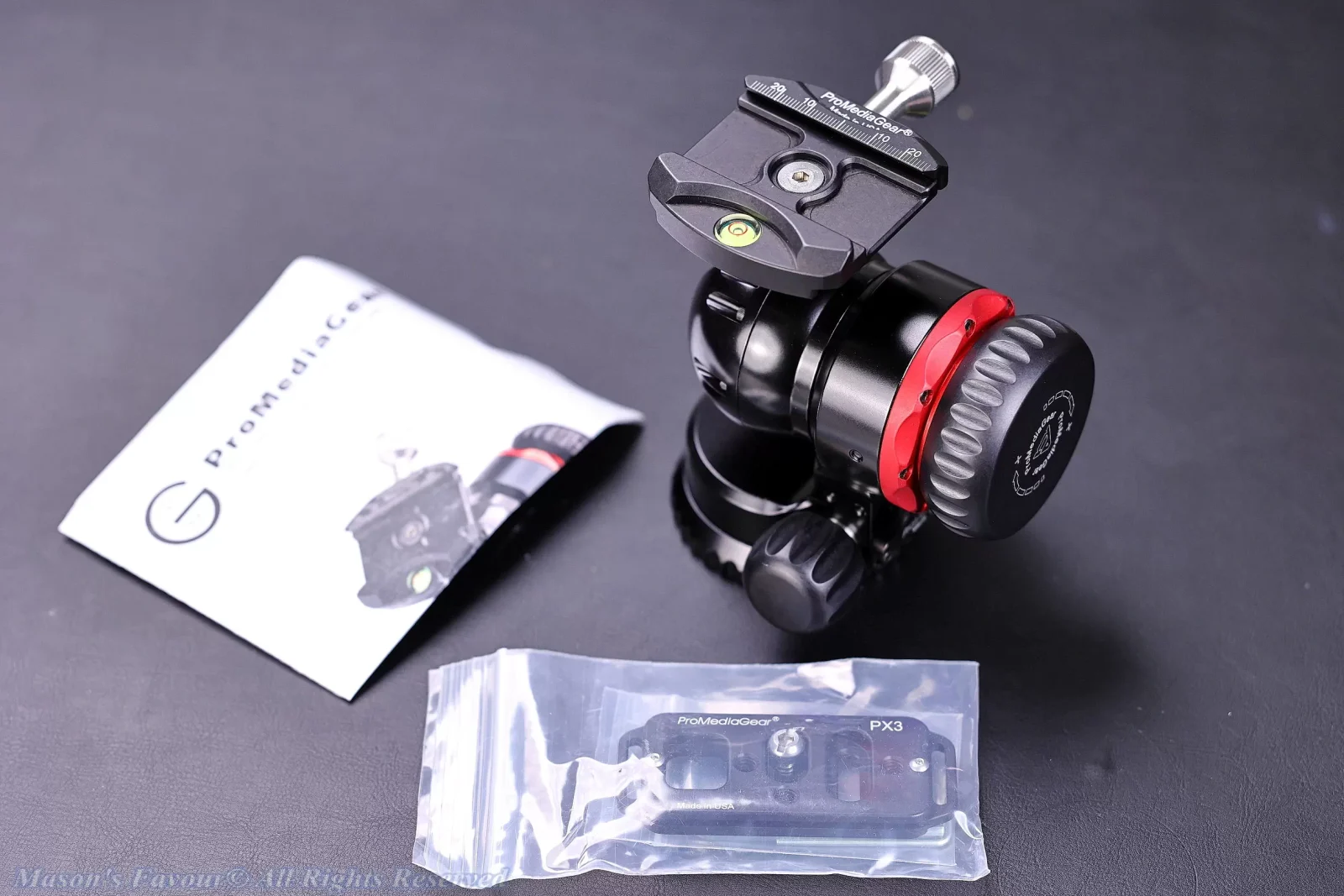 PromediaGear PMG BH-1 Ball Head - Ball Head & Accessories including PX3 Plate, Allen Wrench