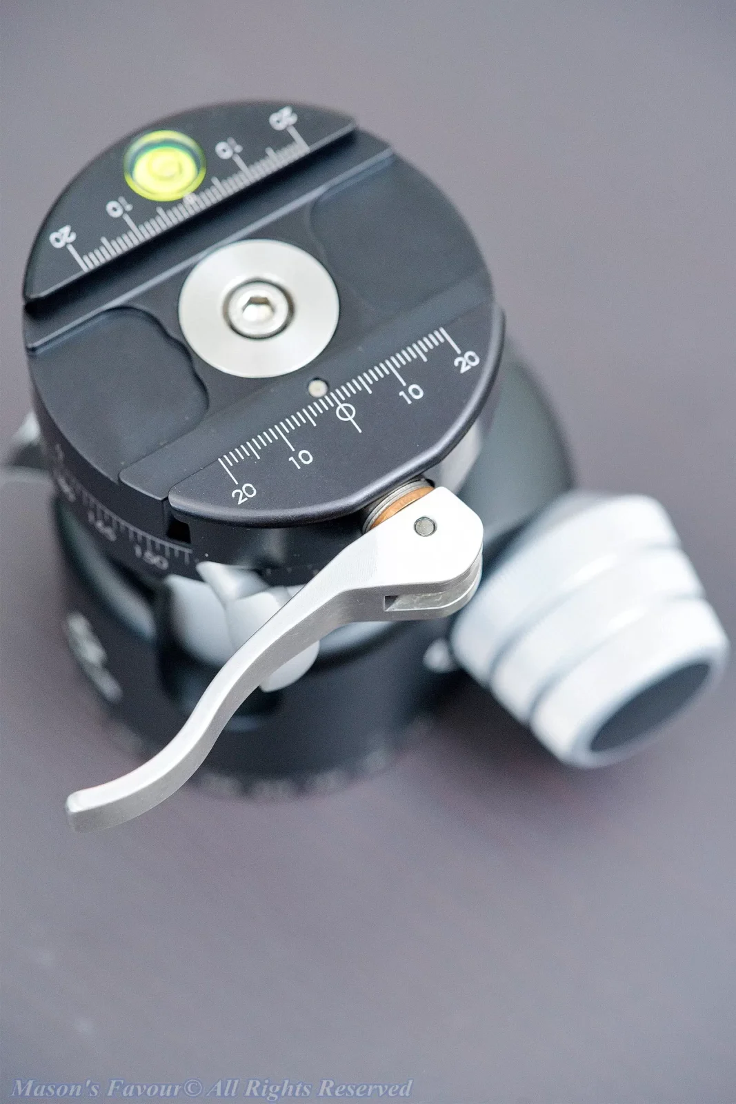 Really Right Stuff (RRS) BH-55 PCLR Ball Head - Perspective, PCLR Lever State, Released