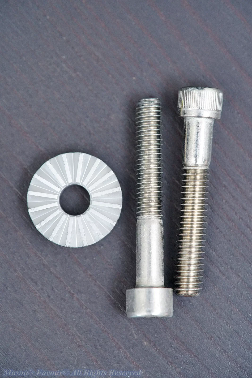 Really Right Stuff (RRS) PC Pro Panning Clamp 2 - Chrysanthemum-shaped Anti-Rotation Socket Adapter, 1/4" Bolt, and M6 Bolt