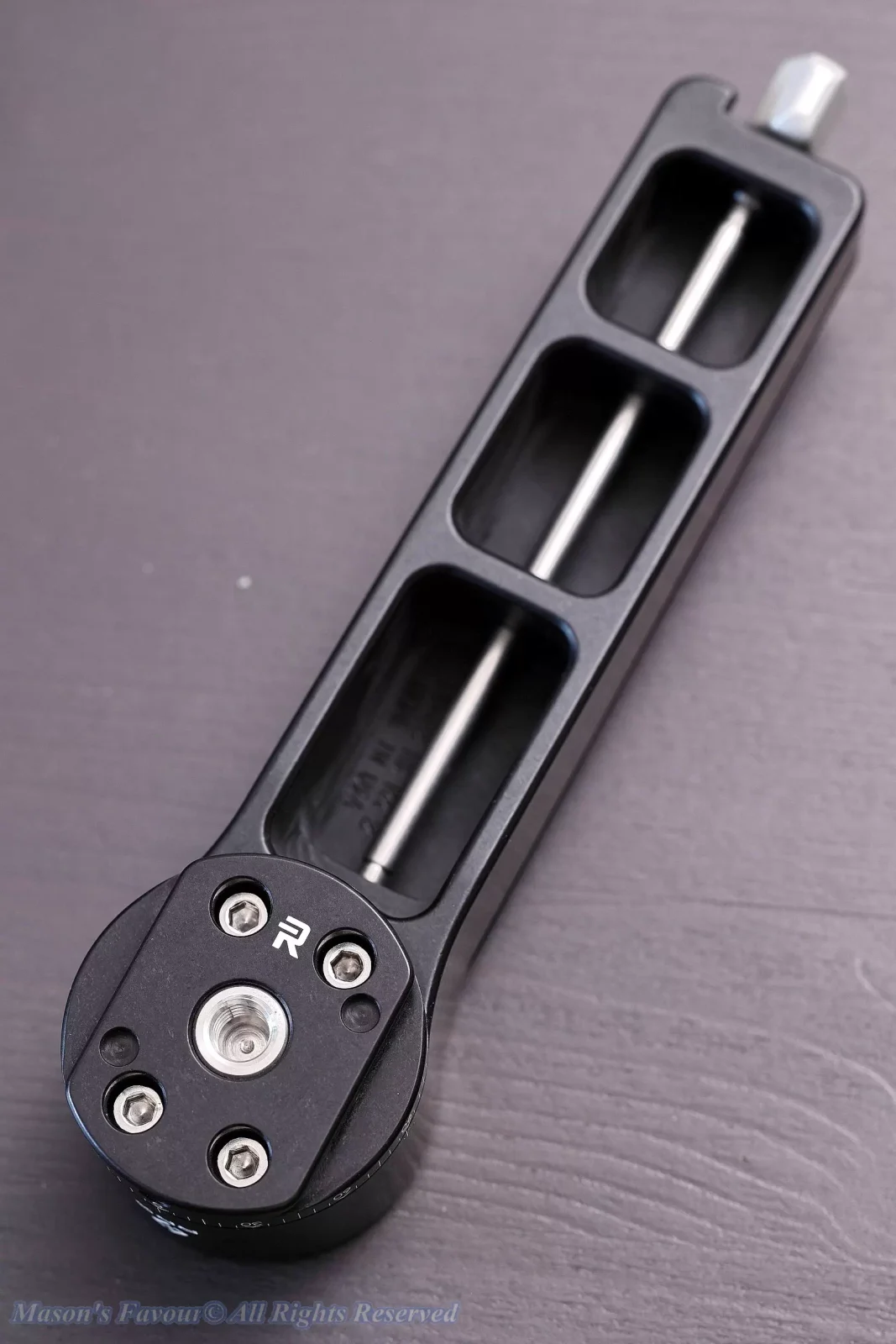 Really Right Stuff (RRS) PG-02MKII - Horizontal Base, Bottom, Perspective 1