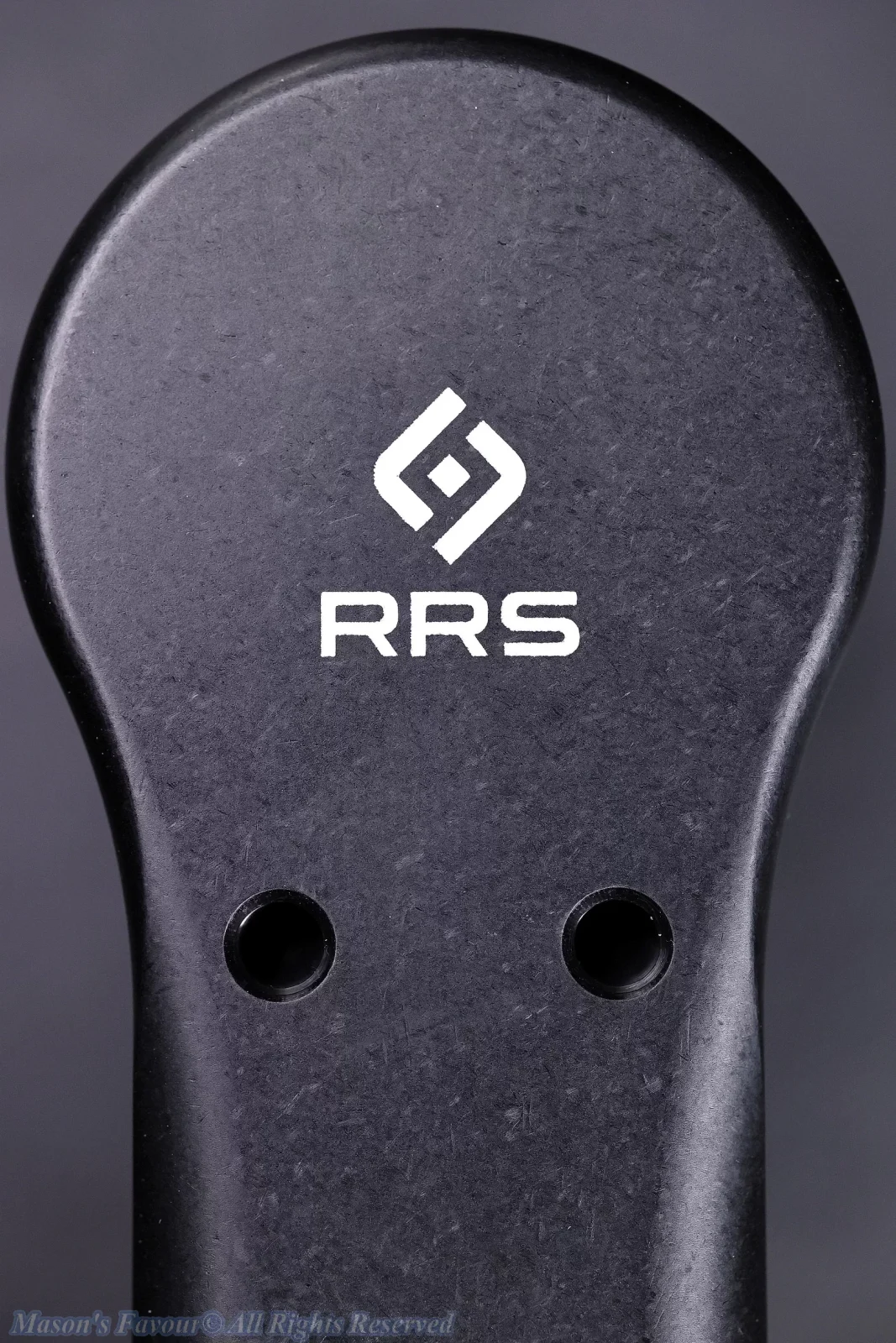 Really Right Stuff (RRS) PG-02MKII - Vertical Arm Marco - Logo on Outside Surface of the Vertical Arm