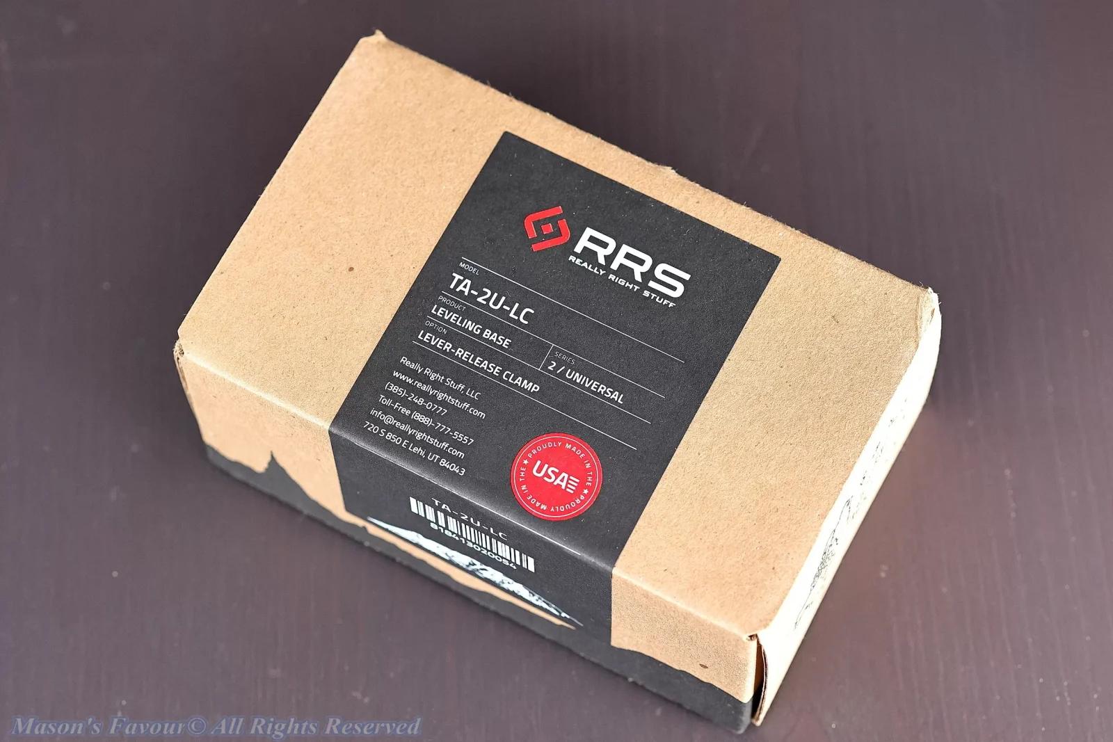 Really Right Stuff (RRS) TA-2U-LC Lever-Release Leveling Base - Box