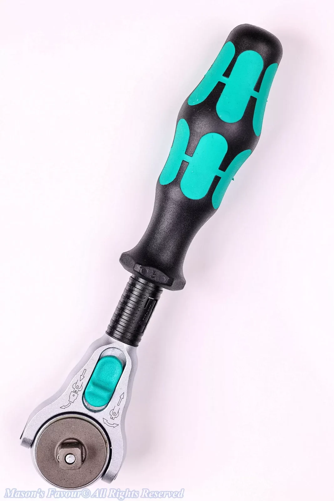 Wera KK-ZYKLOP-1/4" Ratchet Wrench Set - Ratchet Wrench, Rear Perspective 2