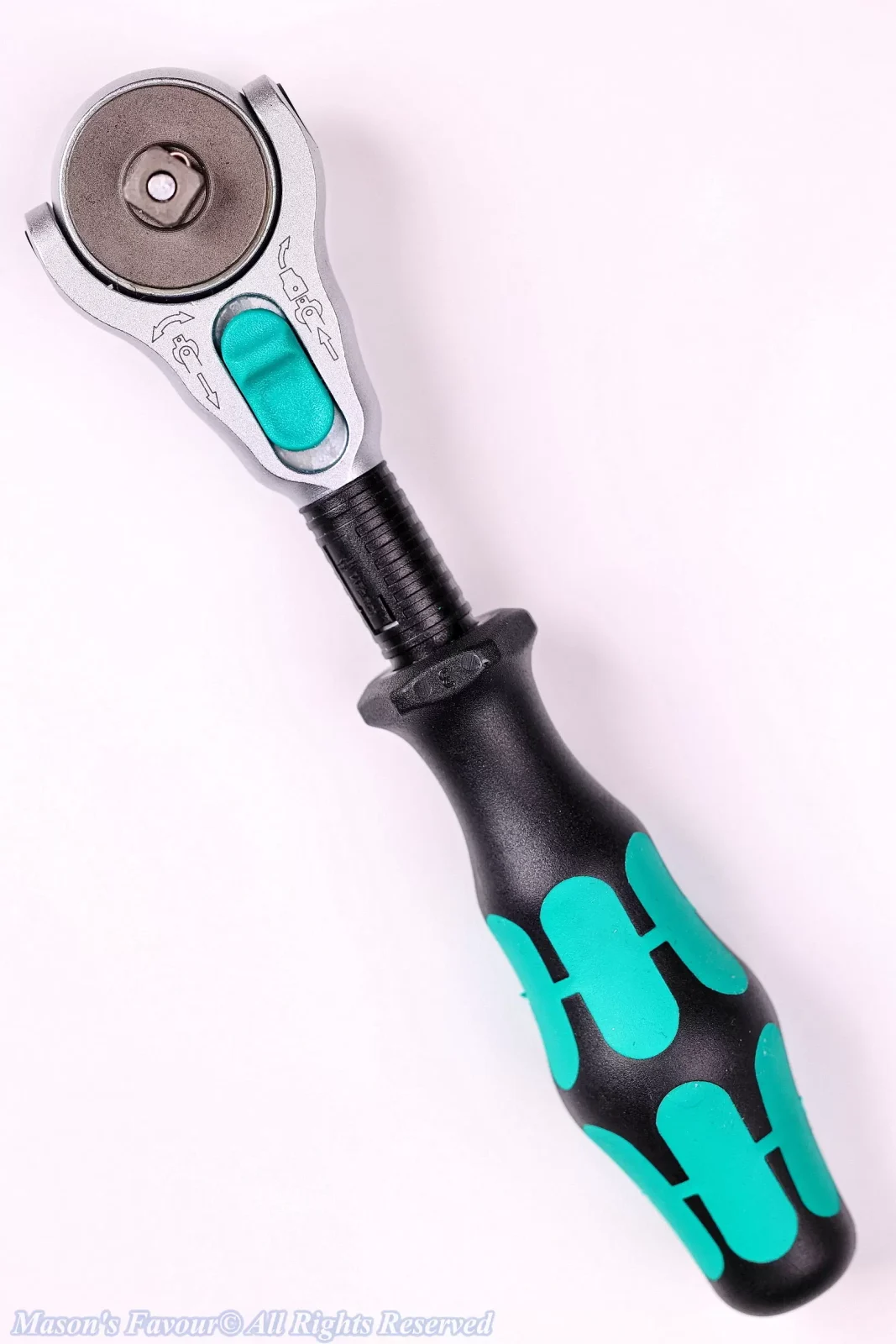 Wera KK-ZYKLOP-1/4" Ratchet Wrench Set - Ratchet Wrench, Rear Perspective 3