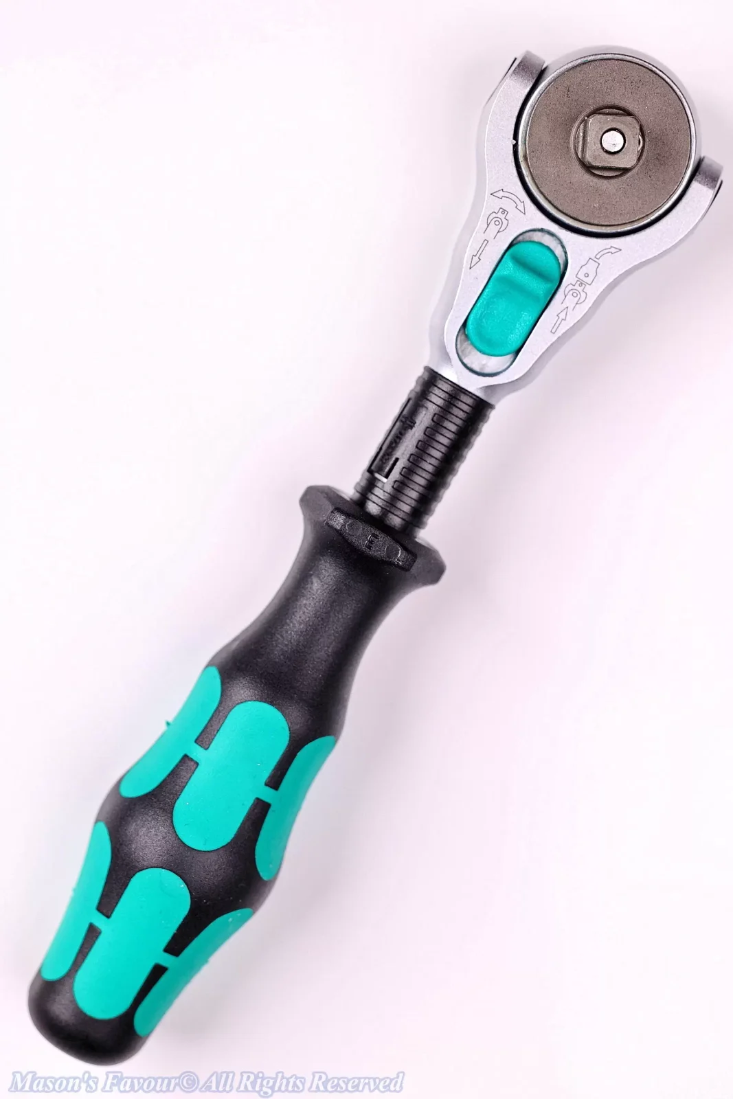 Wera KK-ZYKLOP-1/4" Ratchet Wrench Set - Ratchet Wrench, Rear Perspective 4