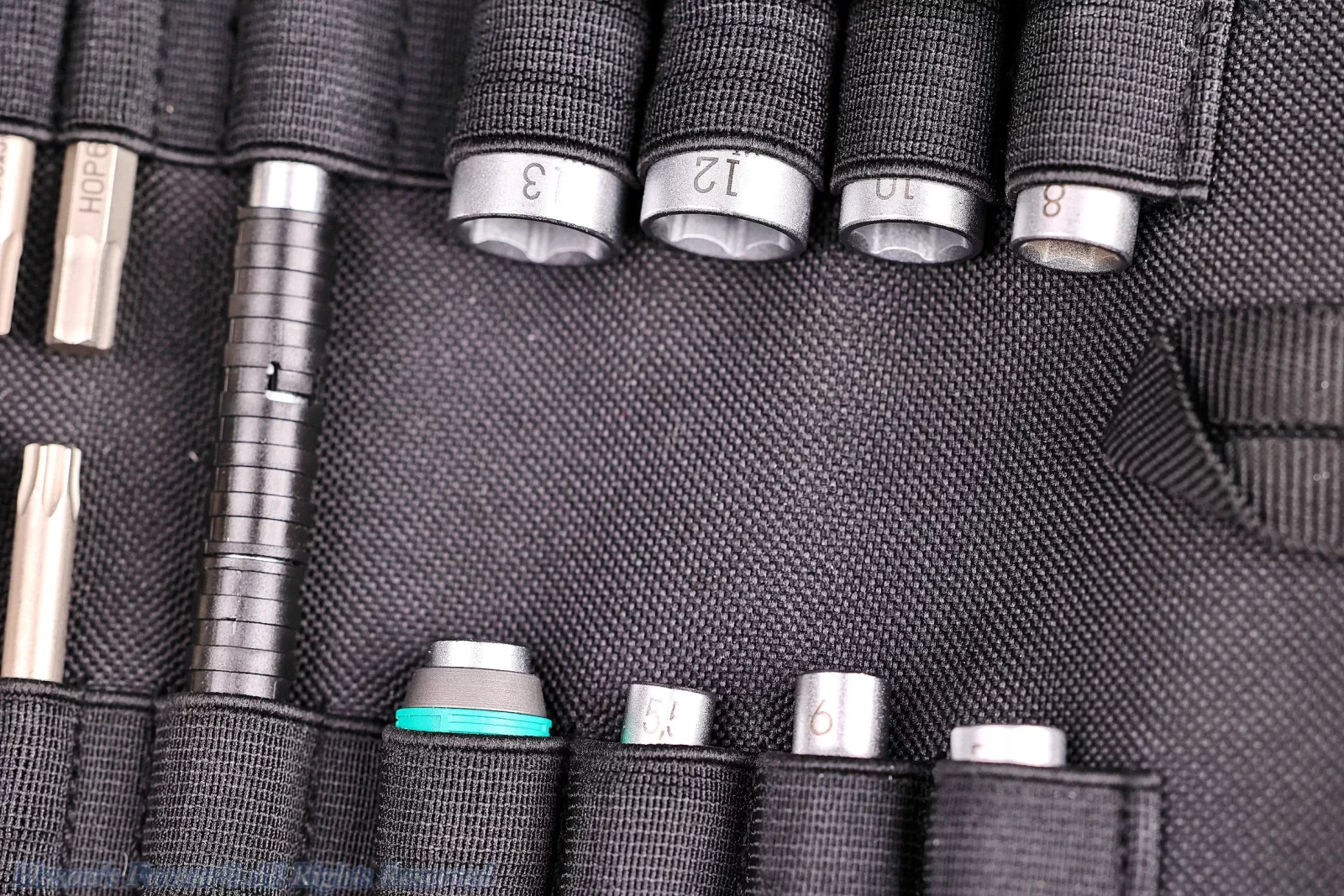 Wera KK-ZYKLOP-1/4" Ratchet Wrench Set - Inside the Nylon Tool Roll Bag 3