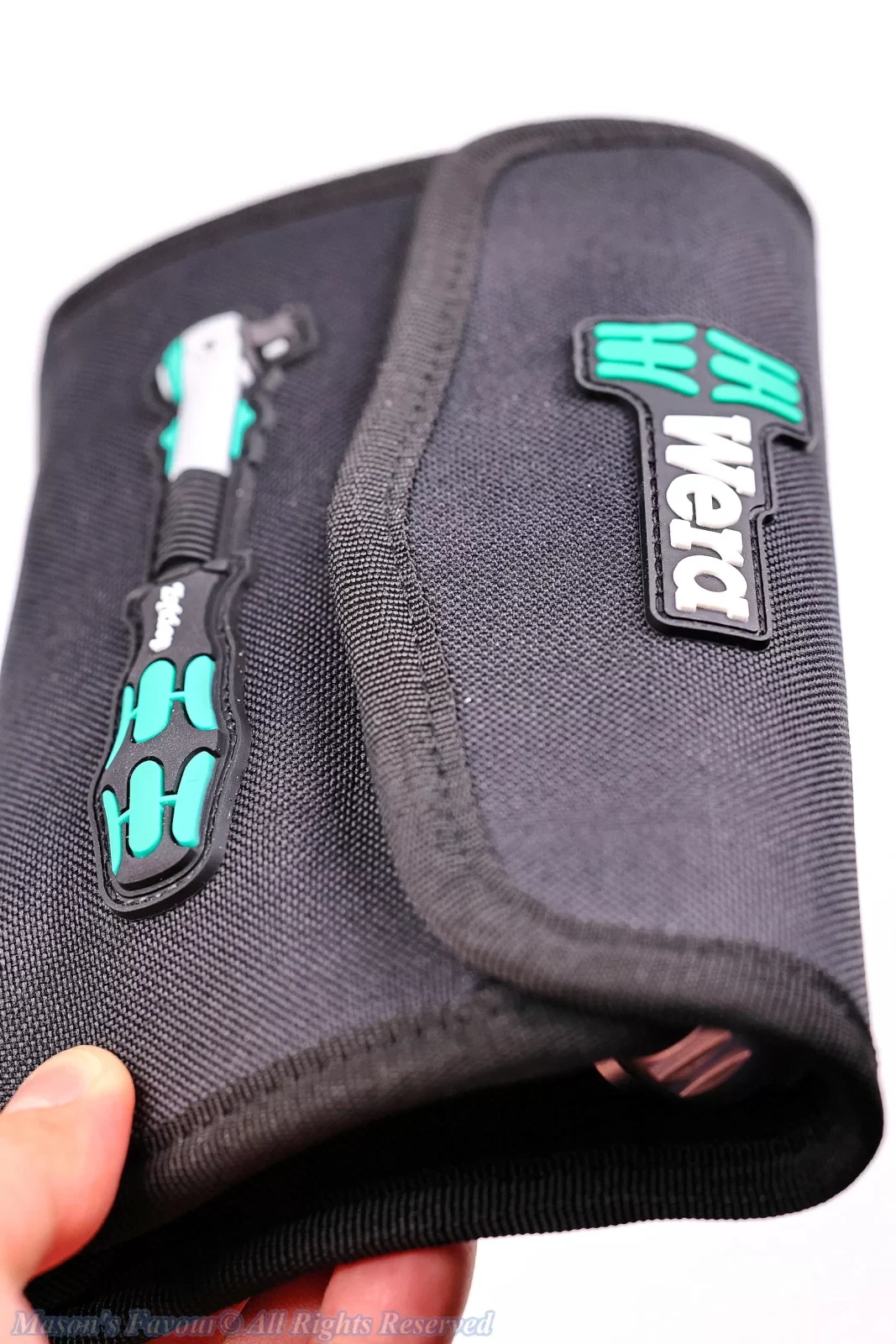 Wera KK-ZYKLOP-1/4" Ratchet Wrench Set - Nylon Tool Roll Bag Hands-On