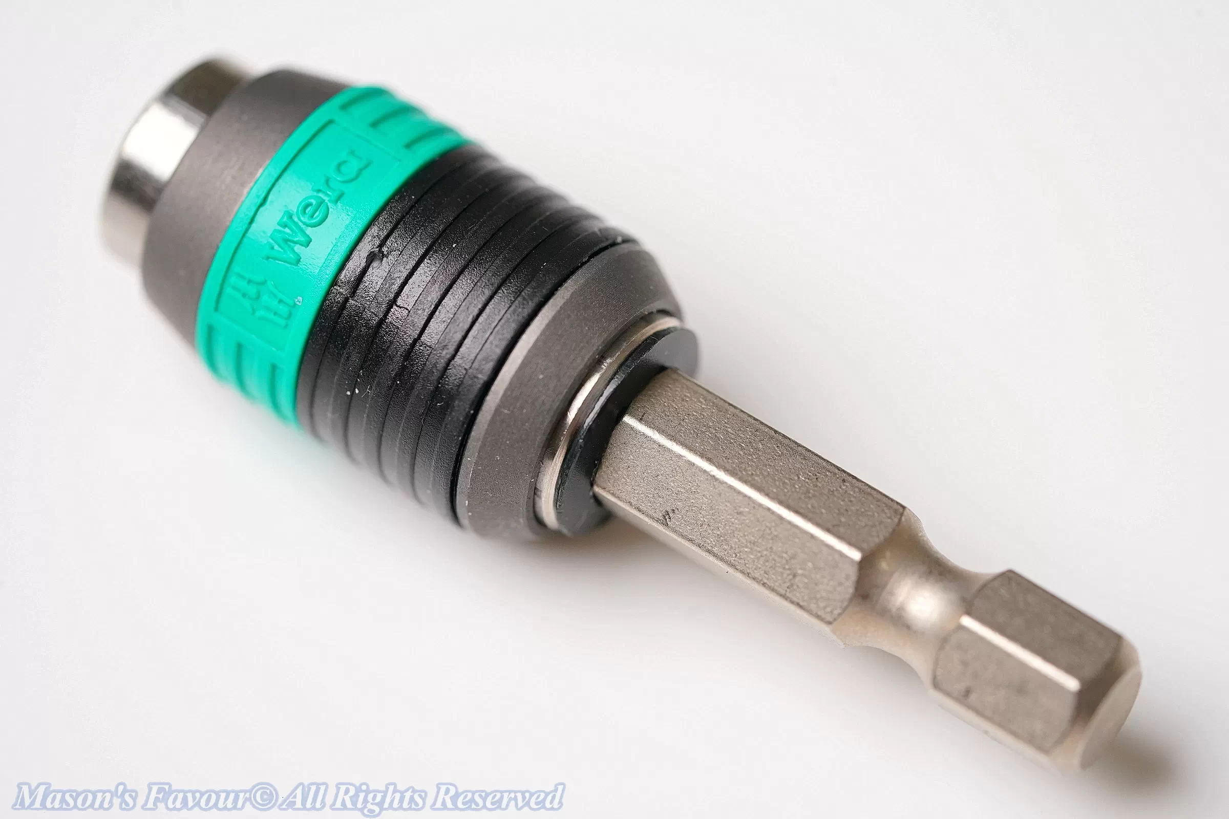 Wera Tool-Check Plus 39 Pieces - Rapidaptor Bit Holder (Adaptor), Sleeve Latch in Bit-locking Position