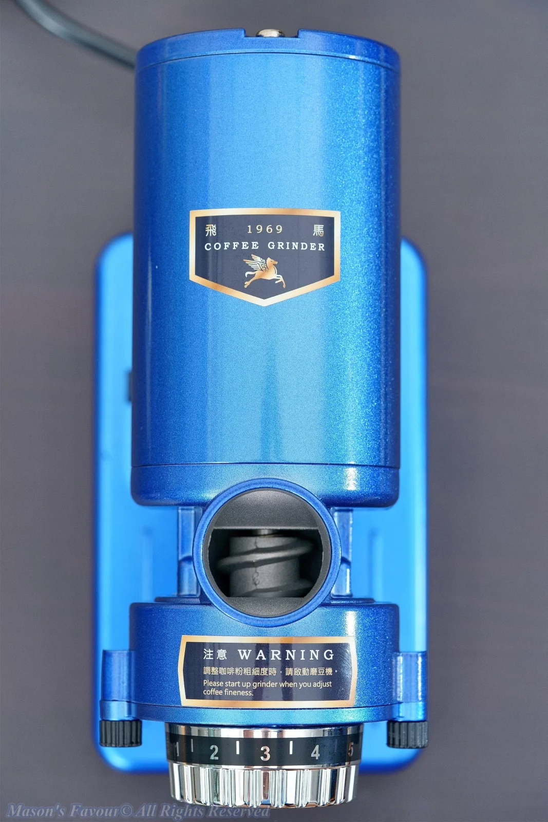 Yang-Chia Machine Coffee Grinder 690N - Top