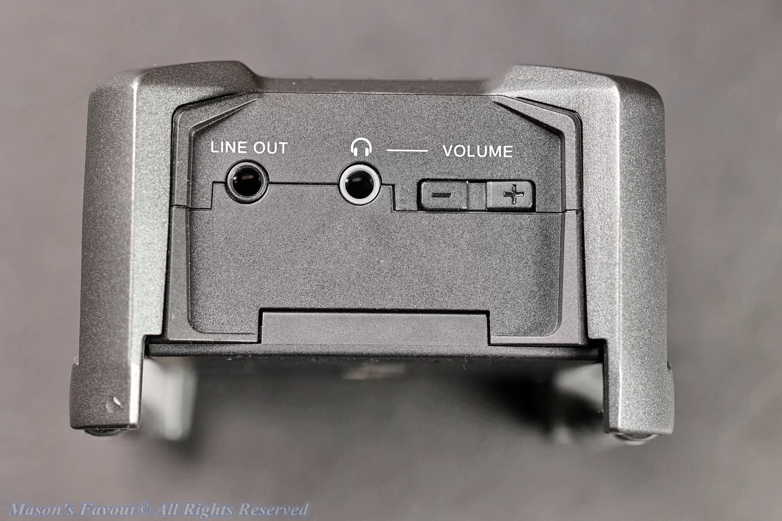 Zoom F3 Field Recorder - Side with Lineout and Headphone Ports