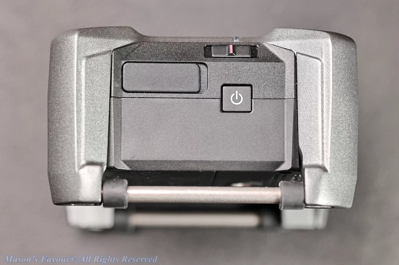 Zoom F3 Field Recorder - Side with Power-on Button, Recorder/Hold Switch, and Bluetooth Module Slot