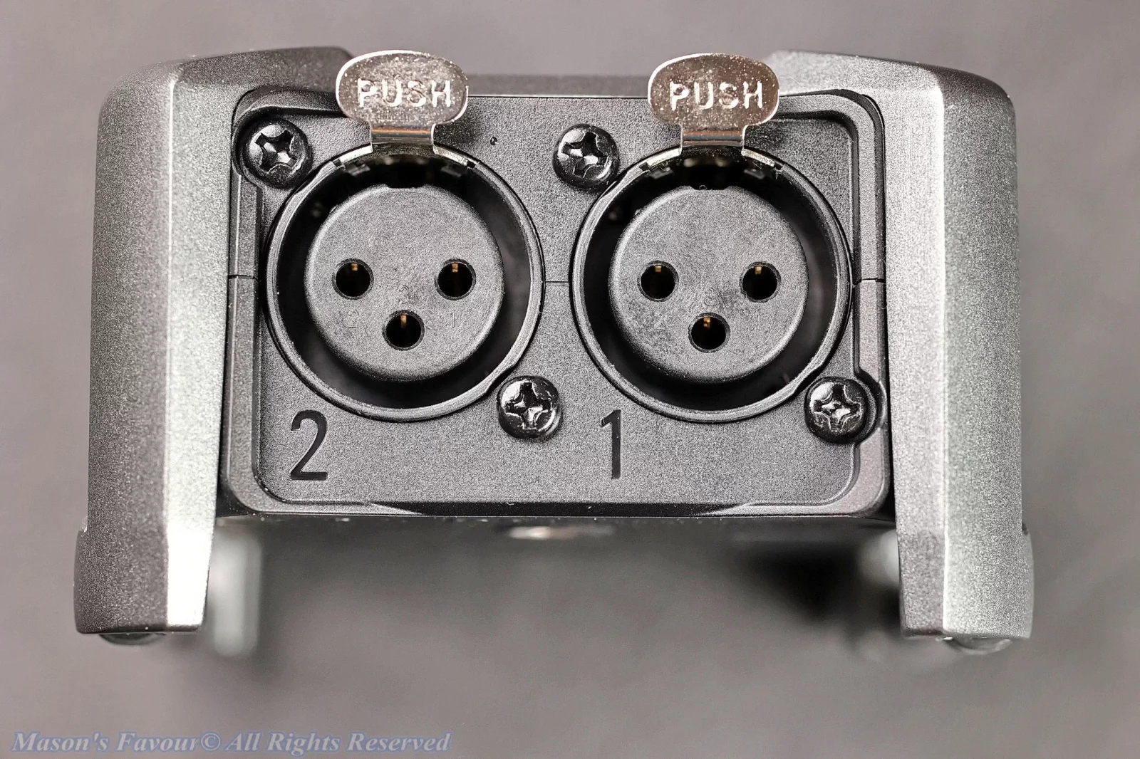 Zoom F3 Field Recorder - Side with XLR Sockets