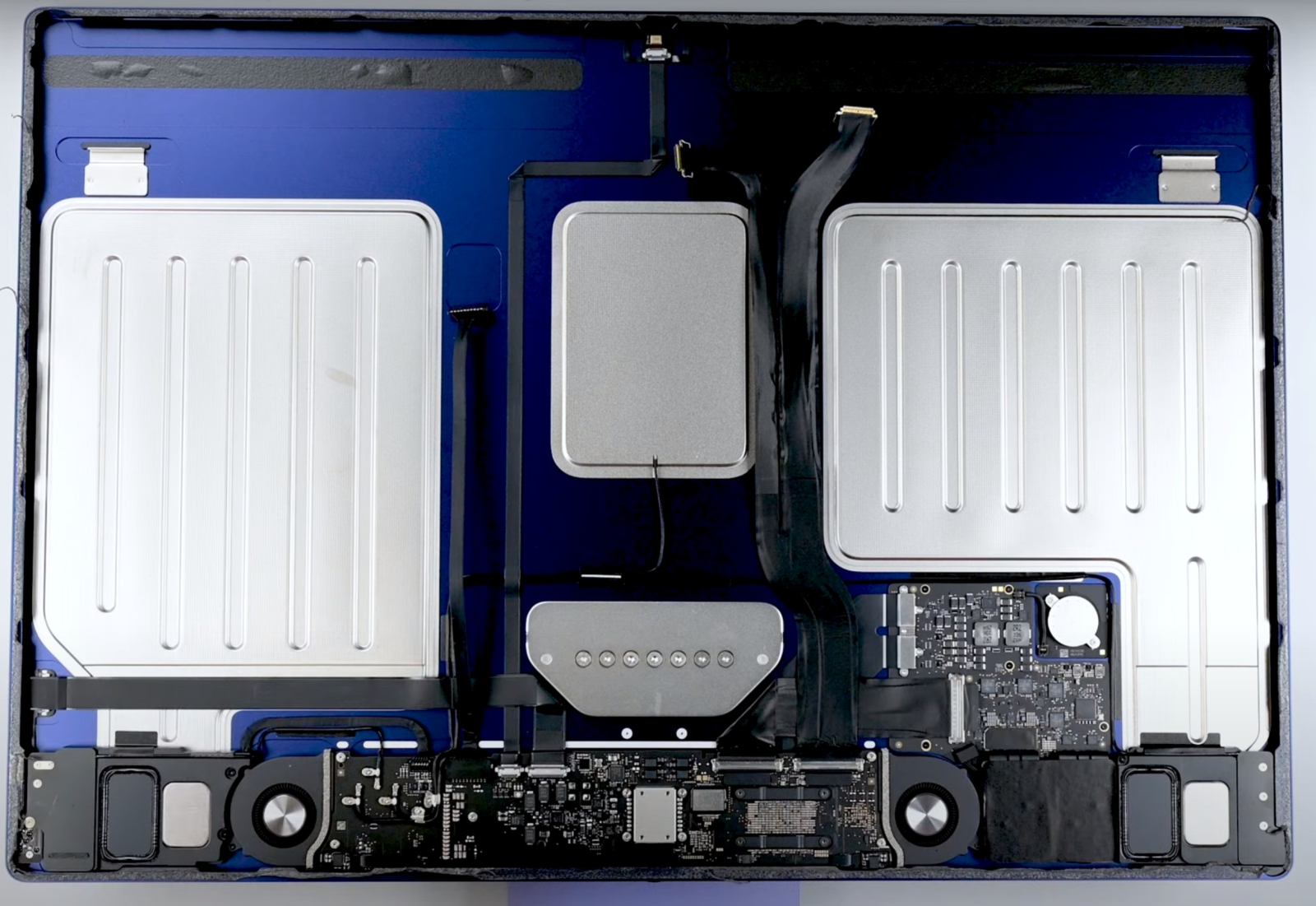 M3 iMAC teardown screenshot of the video by iFixit